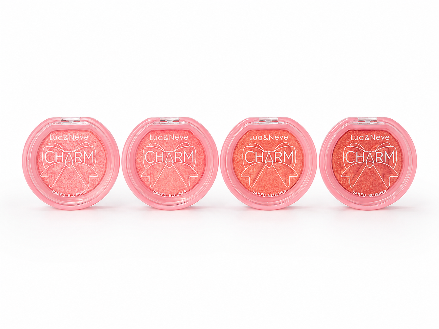 Blush Lua & Neve Charm Baked Blusher Efeito Glow Maquiagem Natural