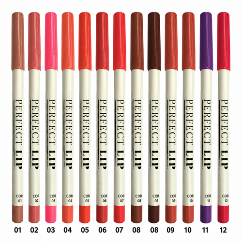 Lápis Labial Perfect Lip Bella Femme Contorno Preciso Textura Macia 12 Cores