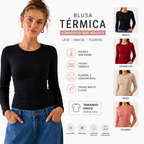 Blusa Térmica Feminina Segunda Pele Gola Redonda Tamanho Único