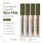 Corretivo Líquido Silk Skin Soft Beauty Ruby Rose Cobertura Natural Maquiagem Facial