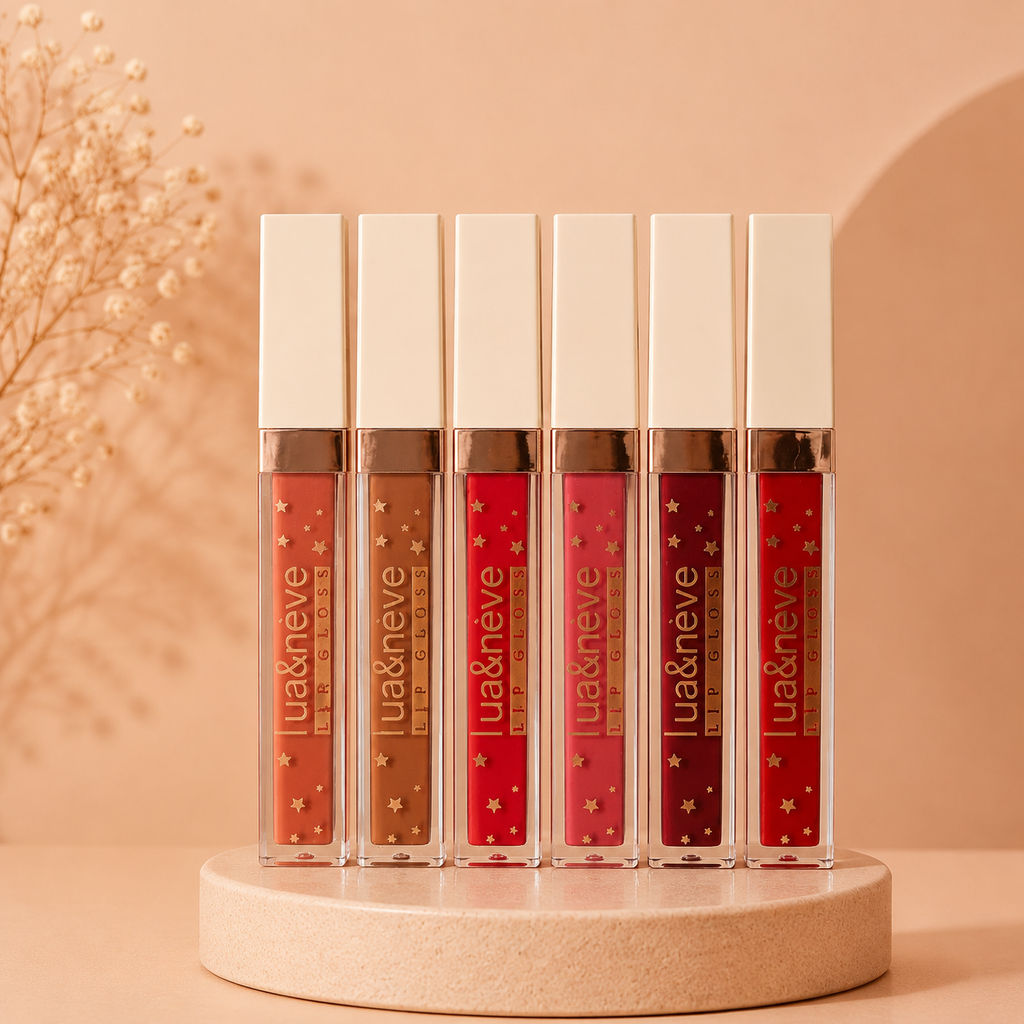 Lip Gloss Lua&Neve Brilho Labial Cores Variadas Brilho Intenso Hidratante