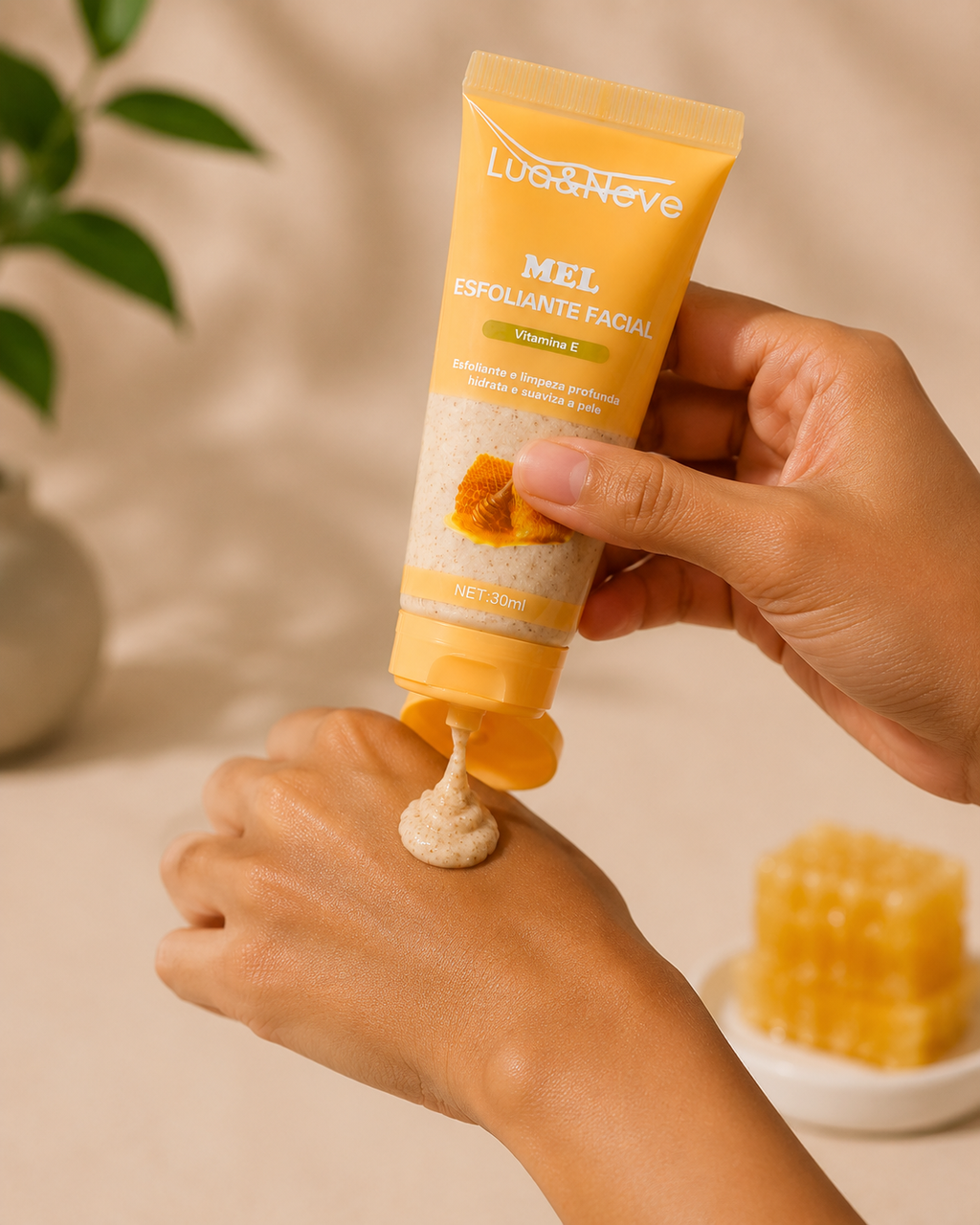 Esfoliante Facial Mel Amarelo Vitamina E