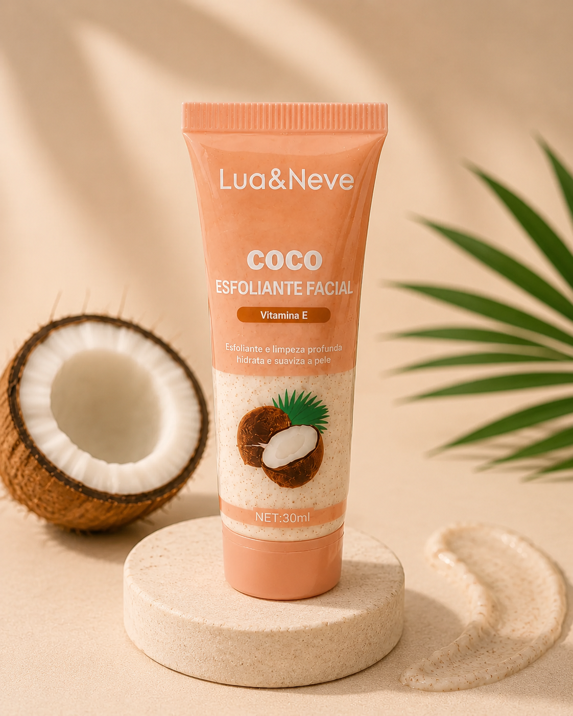 Esfoliante Facial Salmão Coco e Vitamina E