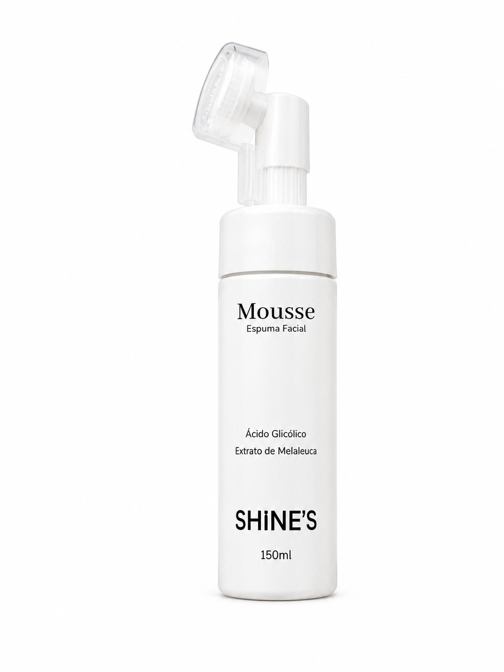 Espuma Limpeza Facial Shine's Mousse Com Escova 150ml
