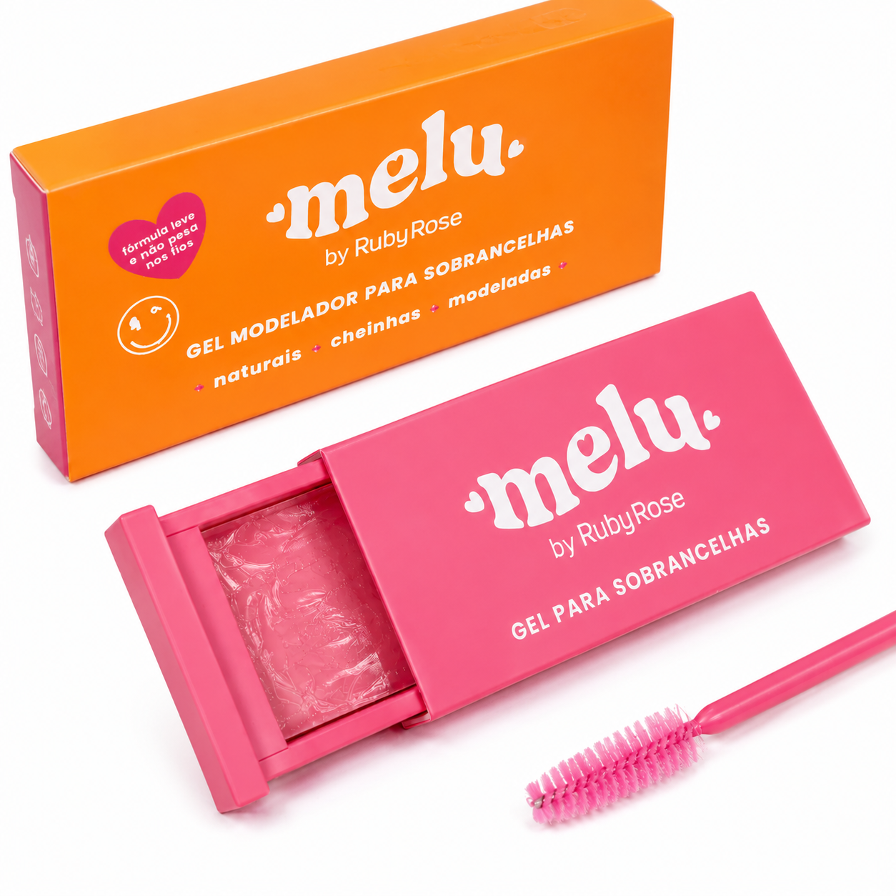 Gel Modelador Sobrancelha Melu By Ruby Rose Com Pincel