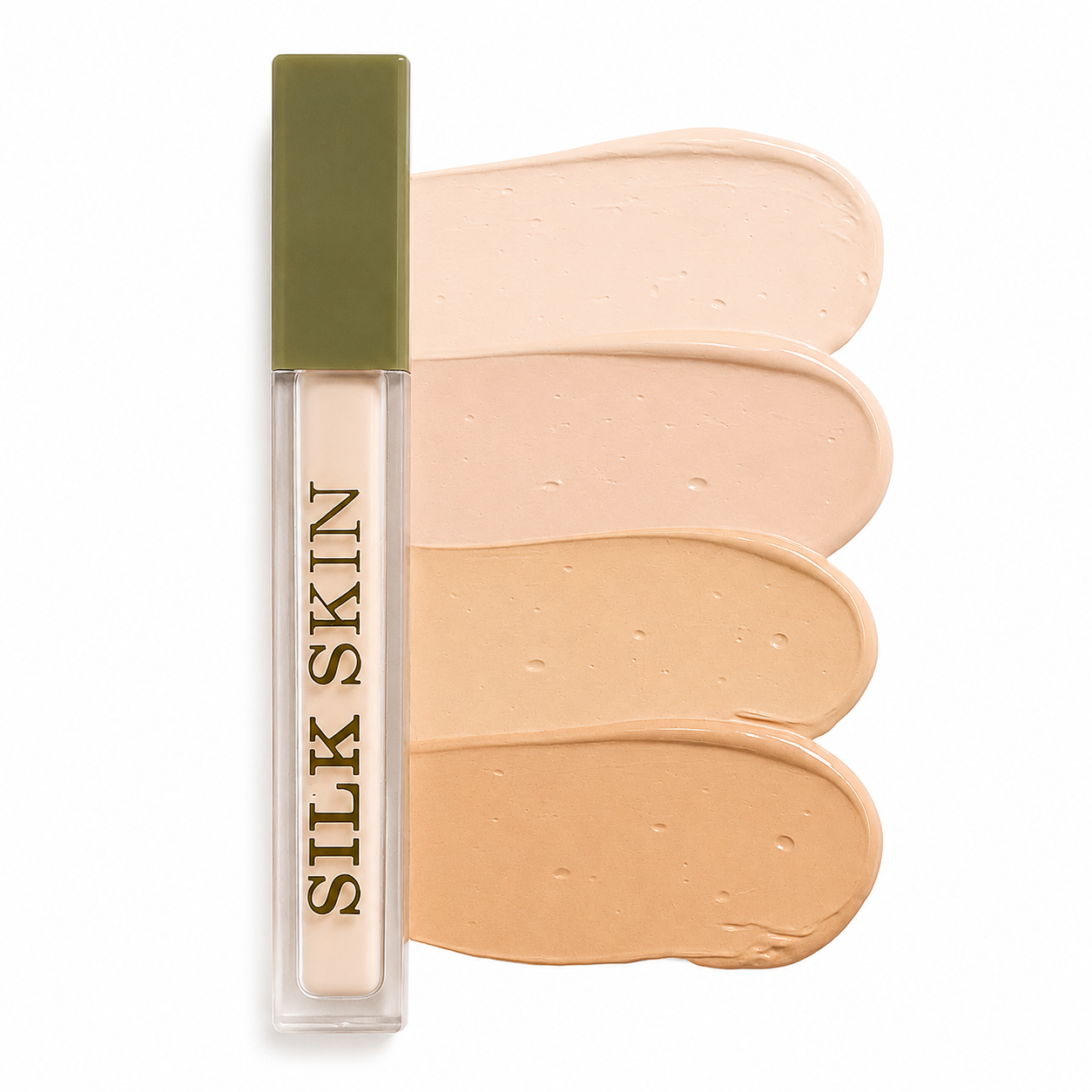 Corretivo Líquido Silk Skin Soft Beauty Ruby Rose Cobertura Natural Maquiagem Facial
