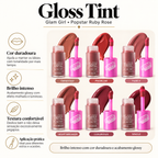 Gloss Tint Glam Girl Popstar Ruby Rose Brilho Intenso Cor Duradoura
