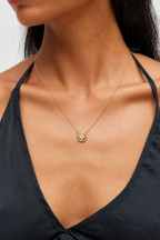 Colar Trevo Quatro Folhas Strass Delicado