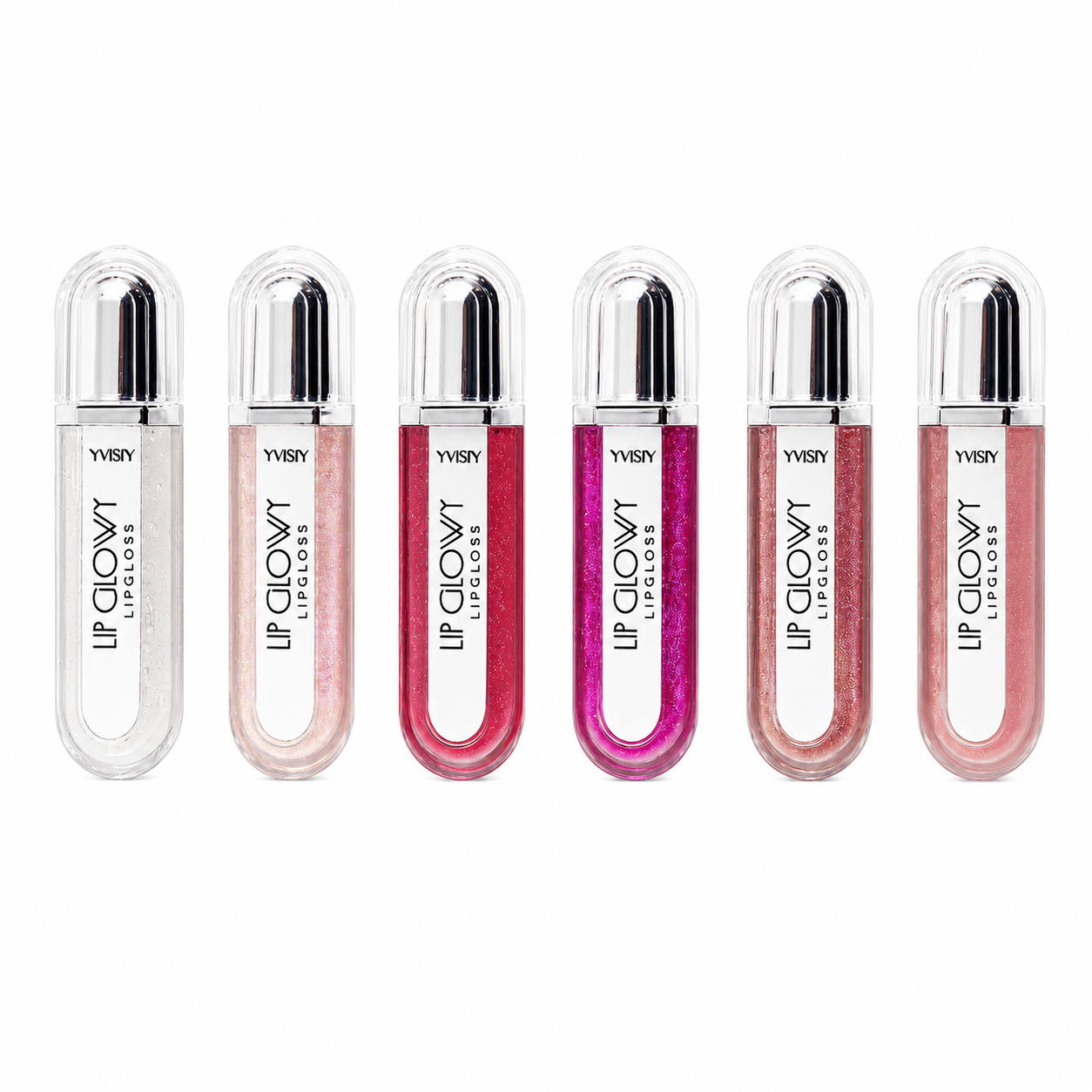 Gloss Labial Lip Glowy Yvisiy Brilho Intenso Hidratante Efeito Glow