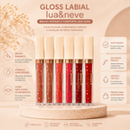 Lip Gloss Lua&Neve Brilho Labial Cores Variadas Brilho Intenso Hidratante