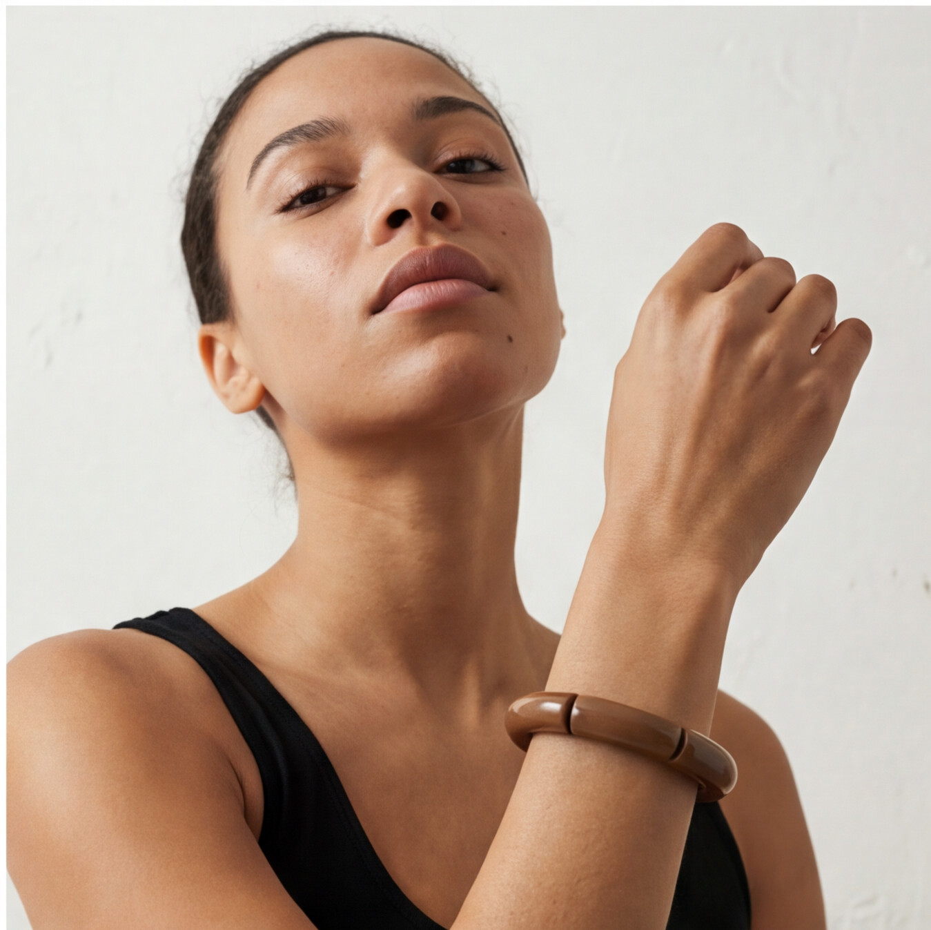 Pulseira Marrom de tubos