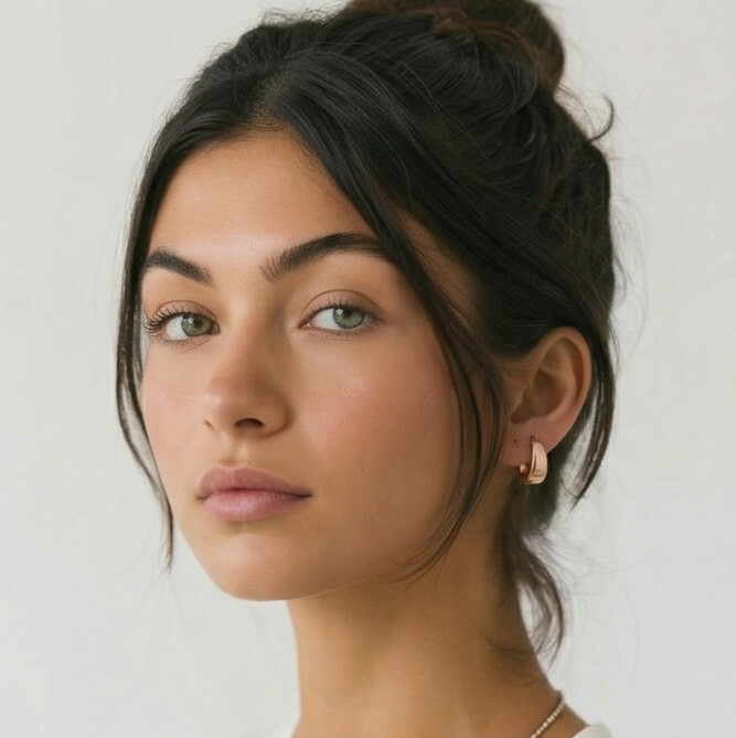 Kit 3 Brincos Dourado, Prata e Rose Argolas Pequenas Lisas