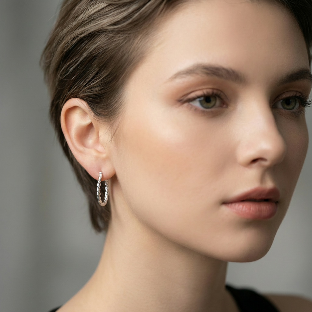 Kit 6 Brincos Prateado com strass, pérola e cruzes