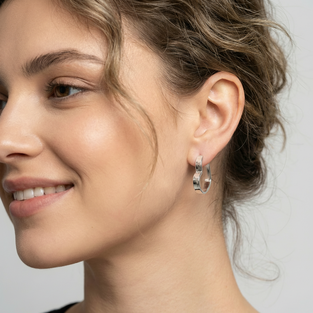 Kit 6 Brincos Prateado com strass, pérola e cruzes