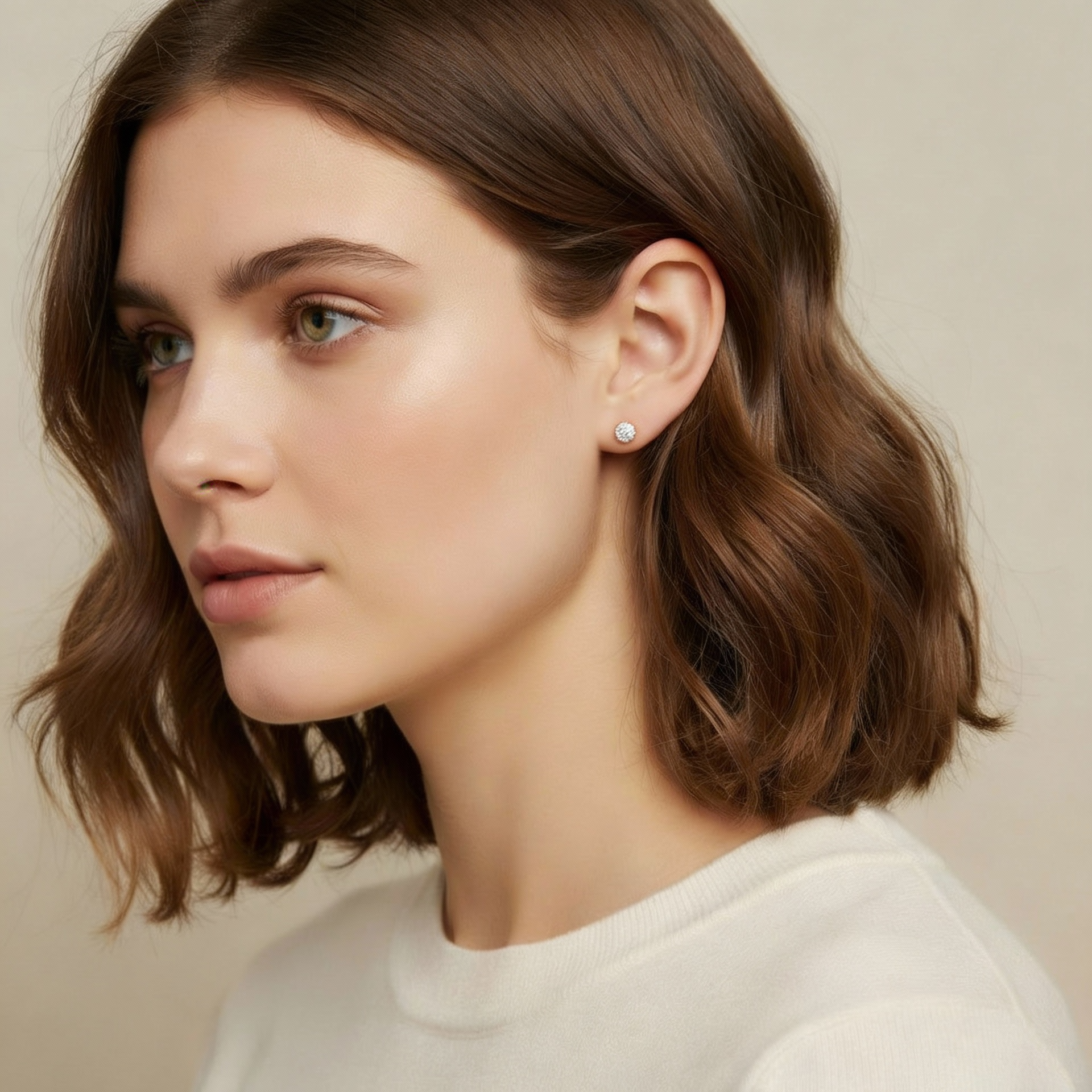 Kit 3 Brincos Dourado com gota e ponto de luz