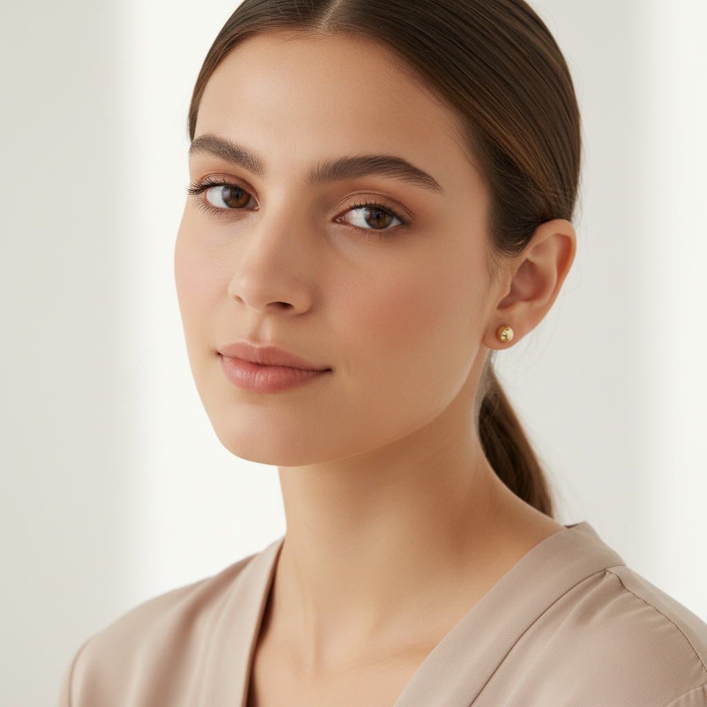 Kit 3 Brincos Dourado com gota e ponto de luz