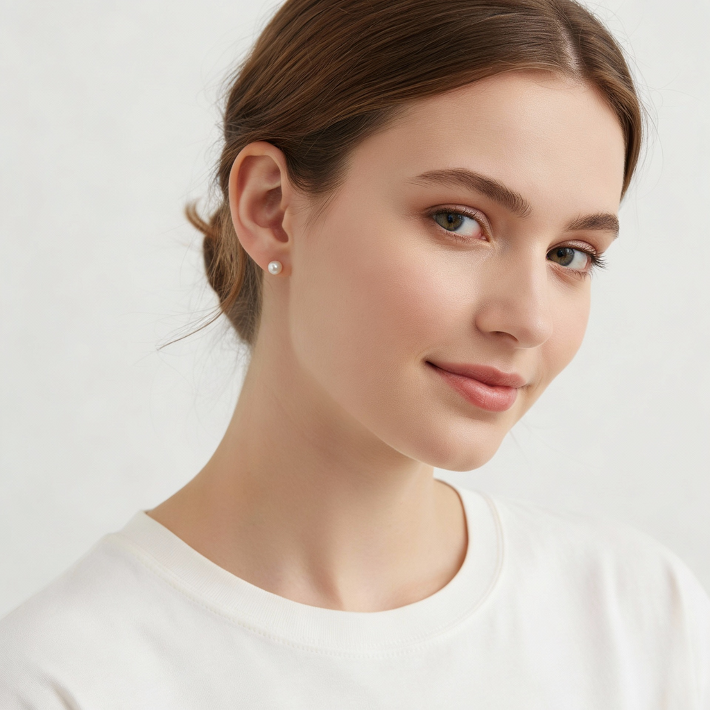 Kit 6 Brincos Prateado com strass, pérola e cruzes