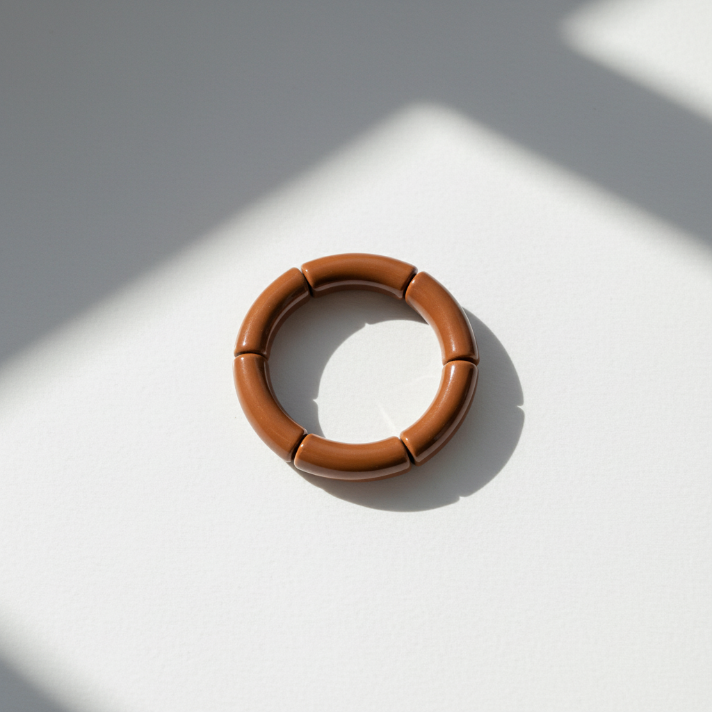 Pulseira Marrom de tubos