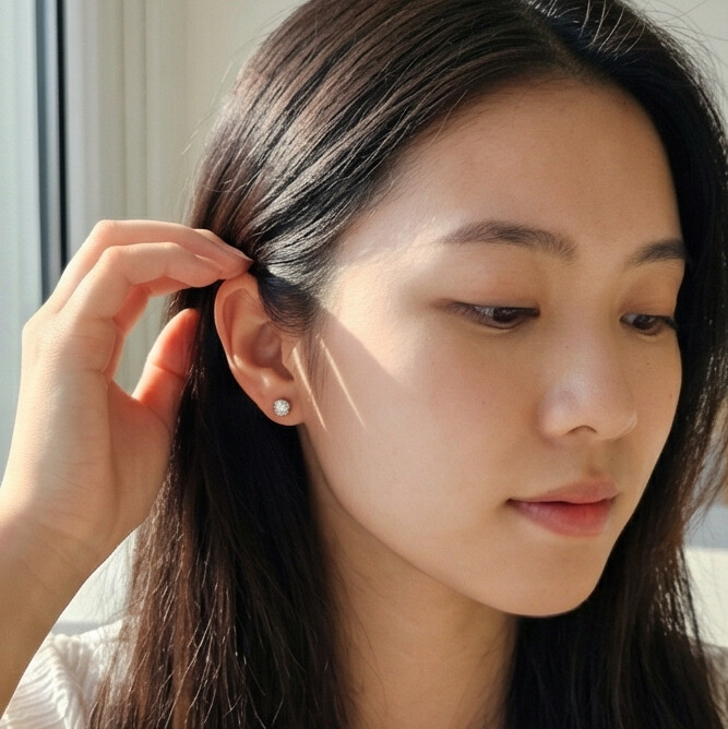 KIT 3 Brincos Dourado e Preto em aço inoxidável com strass, trevo e coração