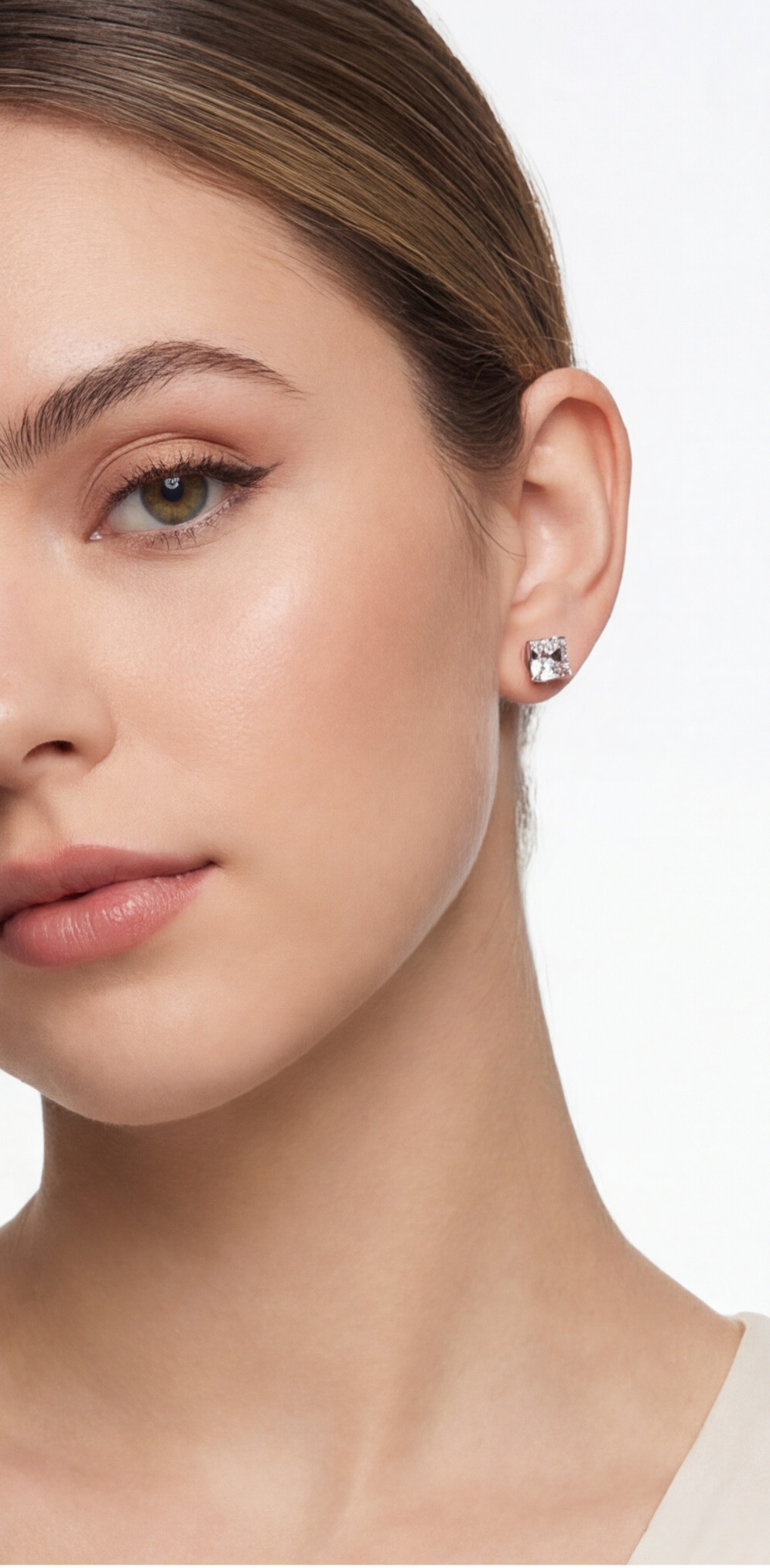 Kit 4 Brincos Dourado e Cristal com Corações, Cristais e Argolas