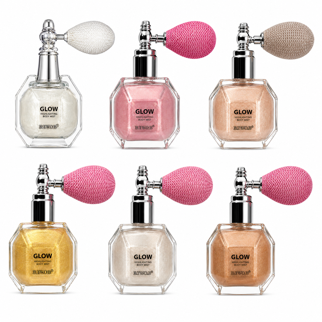 Spray Corporal Iluminador Glow B.TWO.B Highlighting Body Mist Brilho Radiante
