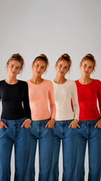 Blusa Térmica Feminina Segunda Pele Gola Redonda Tamanho Único