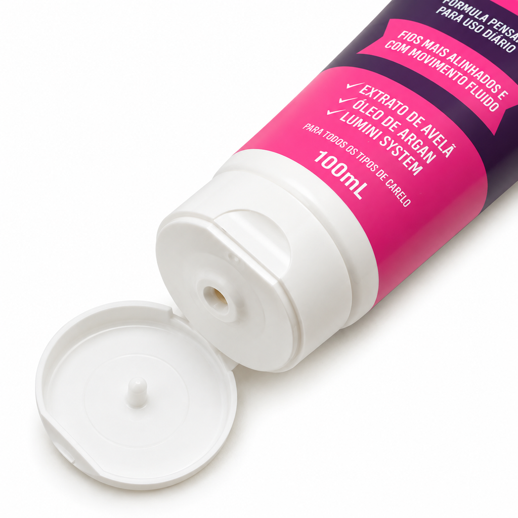 Escova de Chuveiro Super Poderes Controle de Frizz Alinhamento Capilar 100ml