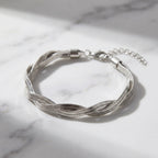 Pulseira Prata Malha Fita