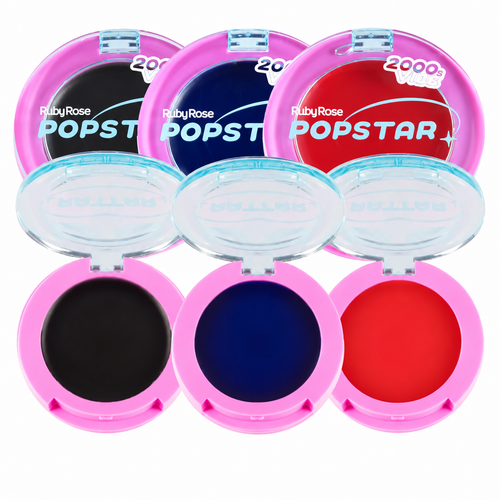 Blush Cremoso Crazy Flush Ruby Rose PopStar Reage ao pH Efeito Natural