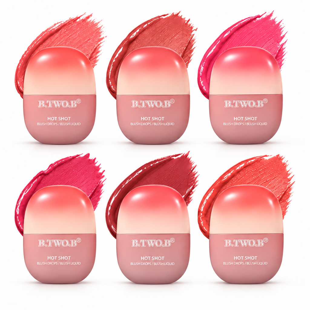Blush Líquido B.TWO.B Hot Shot Cremoso Alta Pigmentação